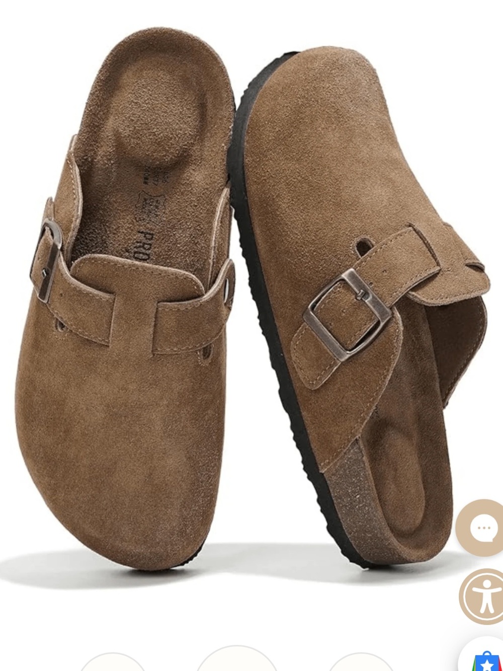 Project Cloud Manchester Women’s Suede Slip-On Clog in Brown